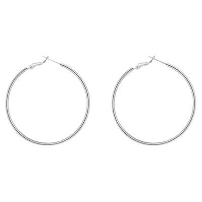 旭平欧美个性素圈耳环圆环圆耳圈耳扣简约ins冷淡风时尚通勤耳饰