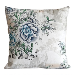 雪尼尔抱枕套不含芯沙发绒布腰靠靠枕客厅正方形靠背大号加厚定制