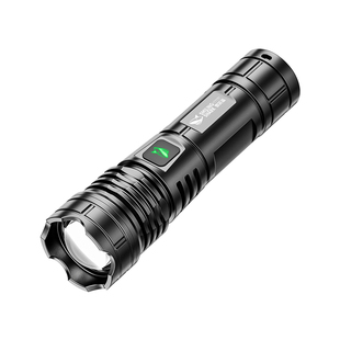 强光手电筒小型便携可充电式户外超亮远射迷你家用耐用儿童led灯