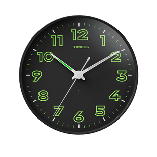 TIMESS智能感光静音走时夜明挂钟石英钟家用客厅2026新款钟表挂墙