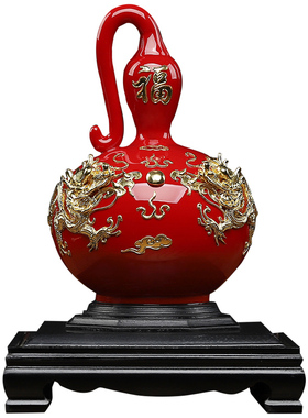 东方泥土陶瓷百福酒柜装饰品