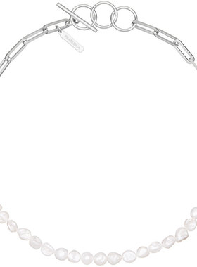 pearlona珍珠拼接项链insins潮