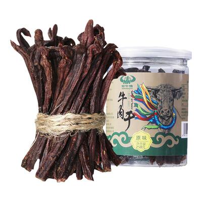 正宗超干风干牛肉干内蒙古特产