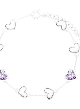 环绕爱心手链情侣礼物送女友