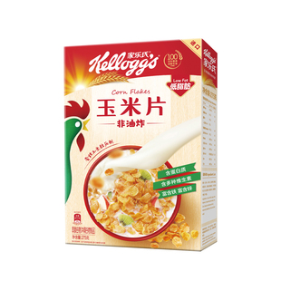【75元任选3件】家乐氏进口儿童麦片早餐即食冲饮原味玉米片275g