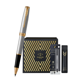 【三期免息】派克PARKER卓尔钢杆系列宝珠笔先锋礼盒高端商务办公送礼练字公司年会礼品定制刻字签字笔套装