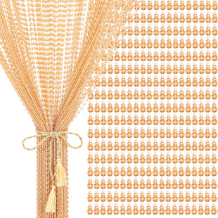 水晶珠帘门帘防蚊蝇珠子隔断帘家用免打孔卫生间客厅塑料葫芦装饰