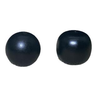 新疆和田玉黑青玉圆散珠子diy项手串链和和田玉油青色散珠配隔珠