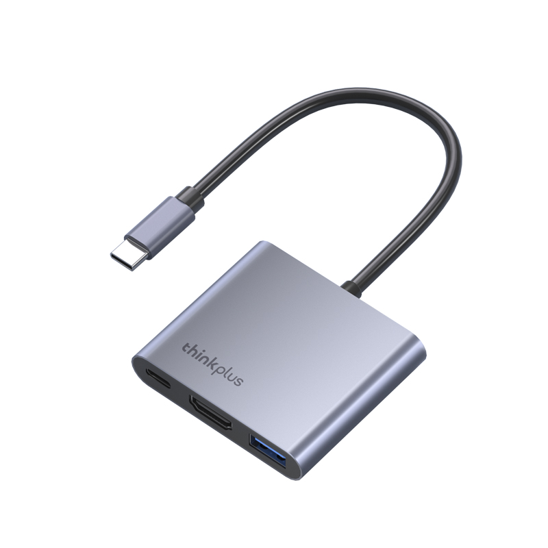 联想typec拓展坞笔记本电脑MacBook拓展坞多功能接口转换器适用ipad苹果macmini小新华为手机台式hdmi扩展坞