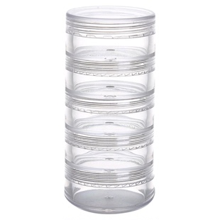 多层连体膏霜盒美甲分装瓶美瞳盒收纳盒旅行散粉盒分装盒药盒防潮