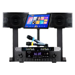 山水PK06 家庭ktv音响K歌套装家用卡拉ok专业功放点歌机影院音箱