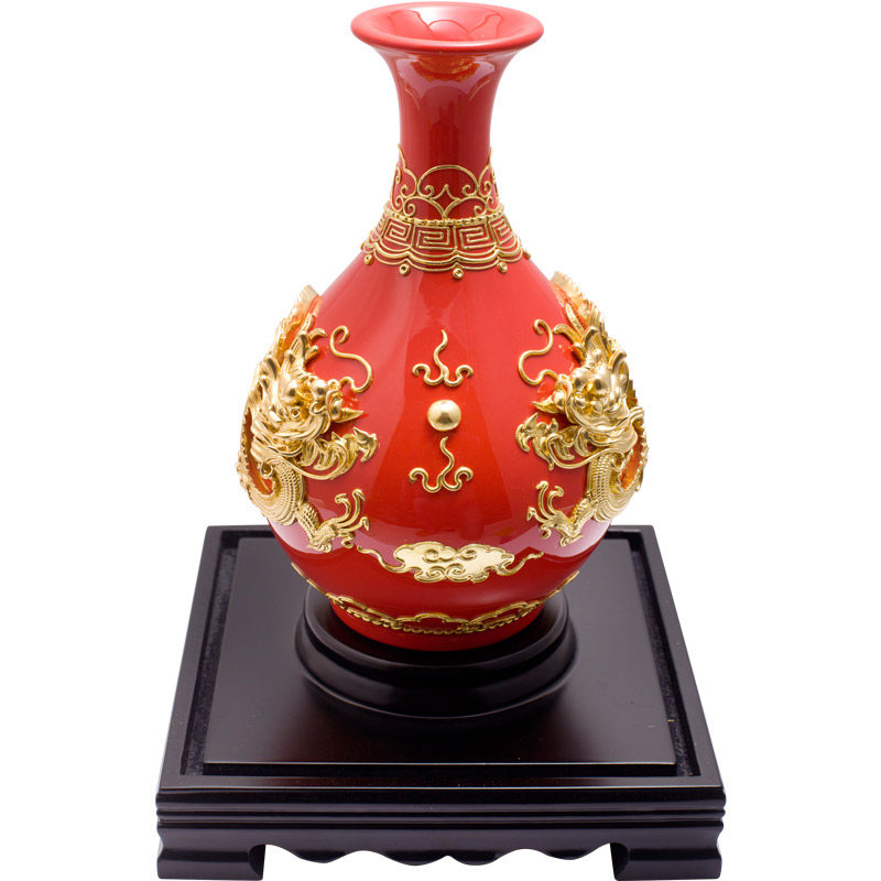 花瓶厦门漆线雕生日祝寿工艺品