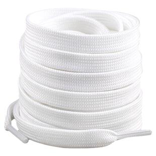 乐往鞋带适配puma彪马原装男女板鞋扁宽蝴蝶结粉白色绸缎丝绸丝带