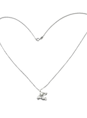 999足银女兔子项链锁骨链