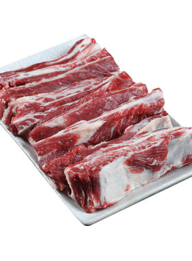 国产新鲜筋头巴脑黄牛肉偏肥