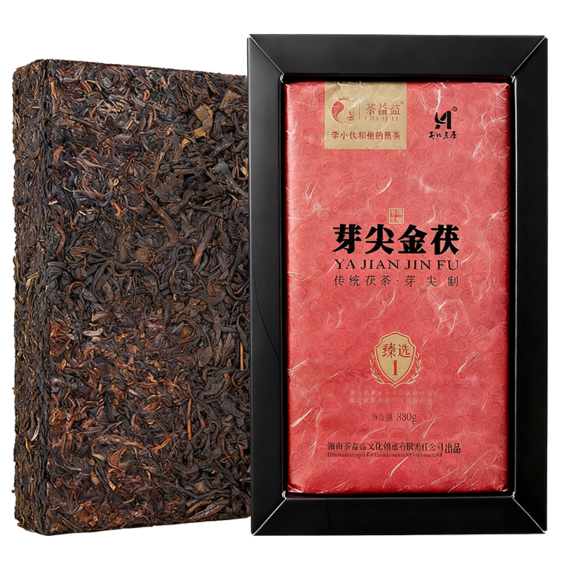 非遗传承人监制！金花茯茶砖