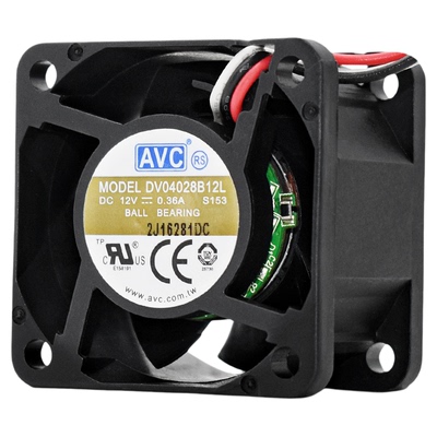 AVC暴力静音4028温控4CM风扇12V