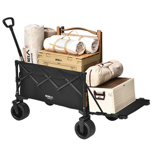 原始人露营推车户外营地折叠拖车儿童可躺手推野餐野营聚拢第一名