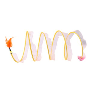 猫隧道逗猫棒猫玩具自嗨解闷小老鼠羽毛宠物猫咪消耗体力用品大全