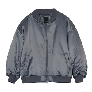 木子理想大码女装简约加棉飞行夹克胖mm冬季休闲时尚棉服200斤