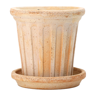 青野园艺家deroma帝罗马罗马柱陶土花盆室内绿植盆栽简约家居摆件