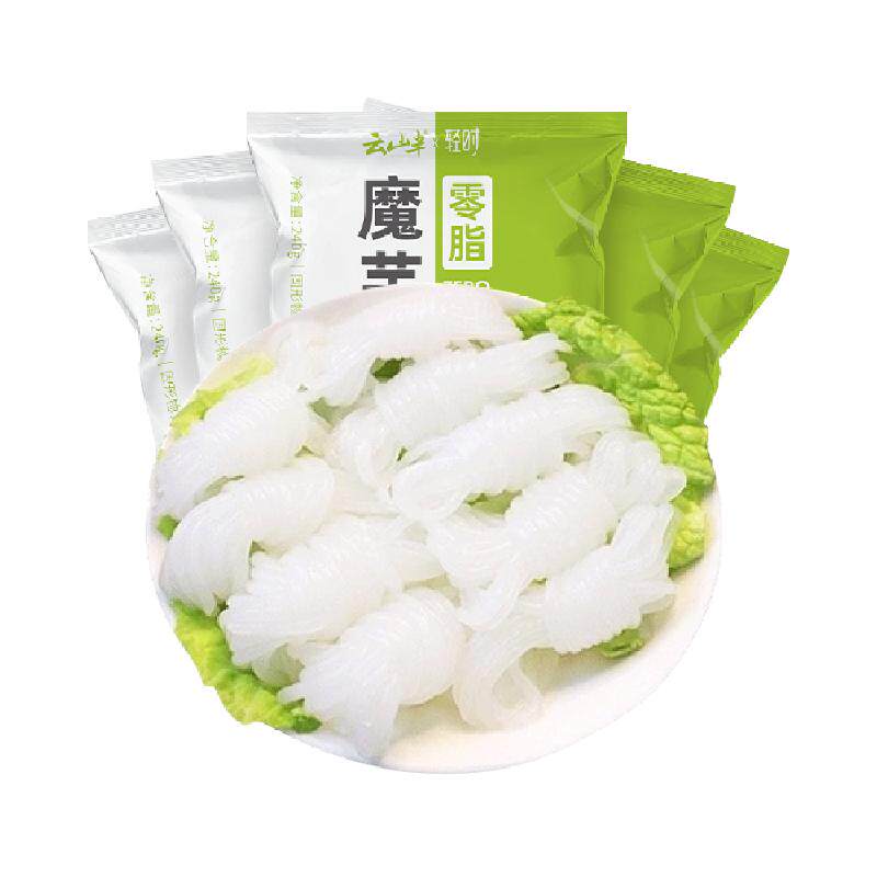云山半魔芋丝结240g*5袋免煮粉健身代餐饱腹火锅食材低卡热量凉皮