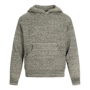 情侣装混色针织短款连帽小卫衣男女冬季时髦内搭无性别上衣帽衫潮