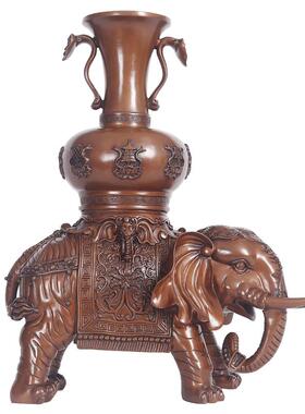 纯铜太平对象吉象开业礼品摆件