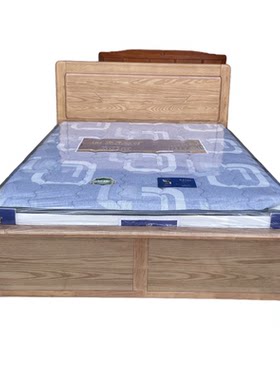 进口主卧室全实木白蜡木床