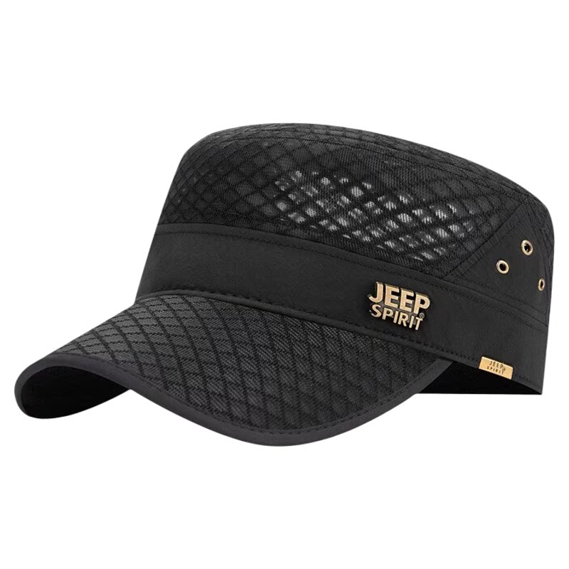 JEEPSPIRIT吉普夏季平顶帽男女