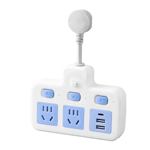 办公插座USB夜灯多功能排插家用学生宿舍插头转换器插座面板