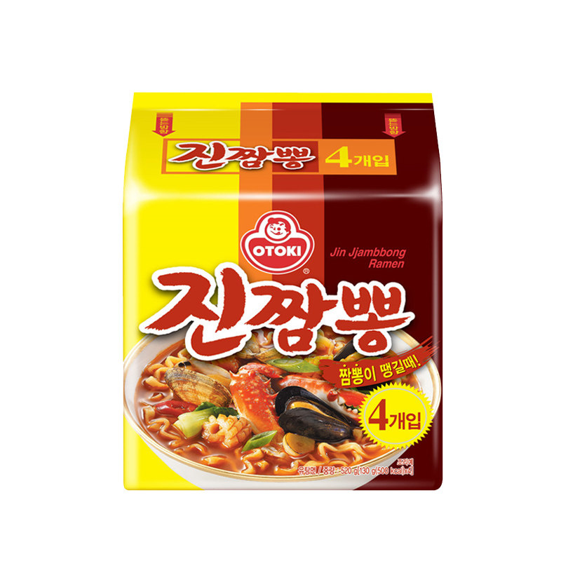 韩国进口不倒翁真海鲜面4袋正品
