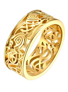 泰爱你维京凯尔特狼人心结指环