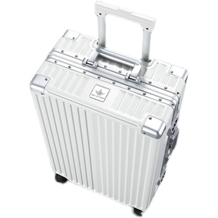 玖索PC铝框行李箱26寸28万向轮拉杆箱女24寸20旅行箱子密码皮箱男