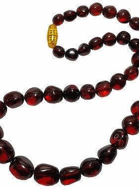 老蜜蜡锁骨链女款短款波罗的海