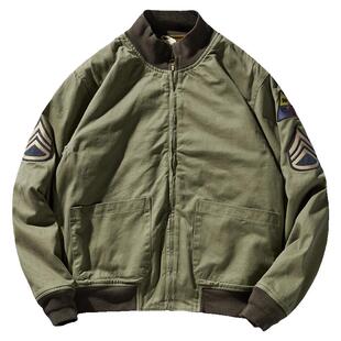 美式复古军事风2战改良坦克服Tanker Jacket秋冬加绒加厚立领夹克