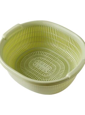 双层沥水篮加厚塑料洗菜篮
