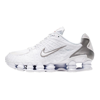 耐克男鞋NIKE SHOX TL银白色运动休闲鞋缓震复古老爹鞋AV3595-100