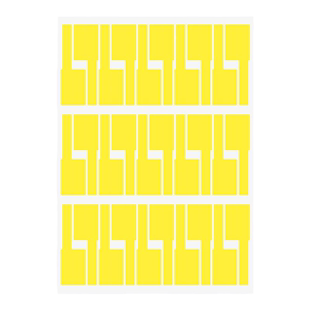 彩色网线标签贴纸防水p型不干胶数据线标签贴手写白色充电线标识牌机房线缆分类线路记号标签数据线标签收纳