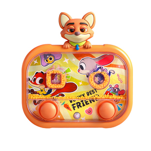 迪士尼疯狂动物城儿童水中套圈游戏机3到6岁宝宝水机投掷益智玩具