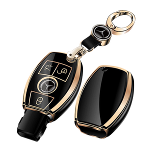 适用于奔驰钥匙套GLA200/glc扣C级E级GLK300壳CLA260威霆钥匙包套