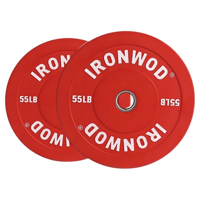 IRONWOD磅值全胶杠铃片家用健身