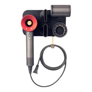 适用戴森吹风机挂架免打孔电吹风筒支架HD15浴室黑金色收纳架HD16