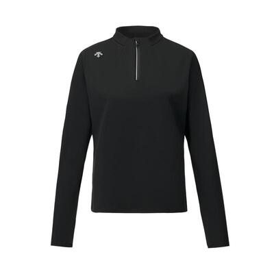 DESCENTE迪桑特女士吸湿速干防晒半拉链长袖针织衫新品