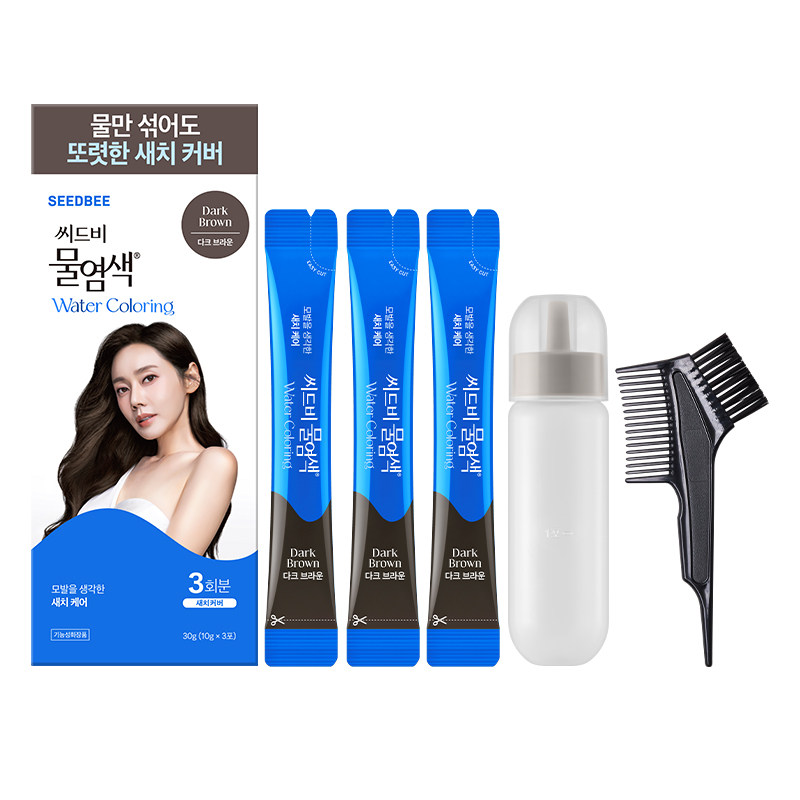 韩国思得蜜盖白水染发加水染白发