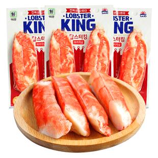 韩国进口思潮大林蟹柳蟹肉蟹棒KING思潮手撕蟹味棒即食纯零食低脂