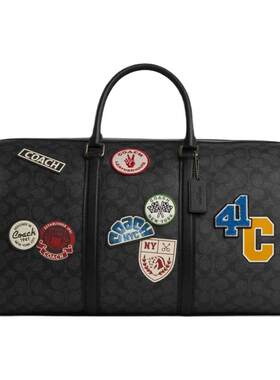 COACH/蔻驰奥莱男士老花贴饰VENTURER45号手提行李包
