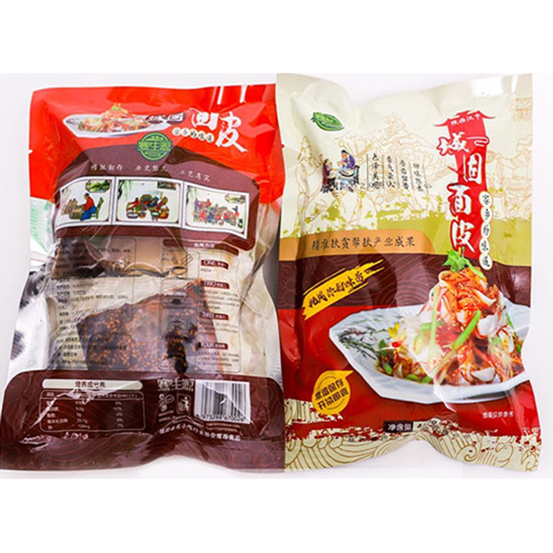陕西红油麻酱即食凉皮宽面皮