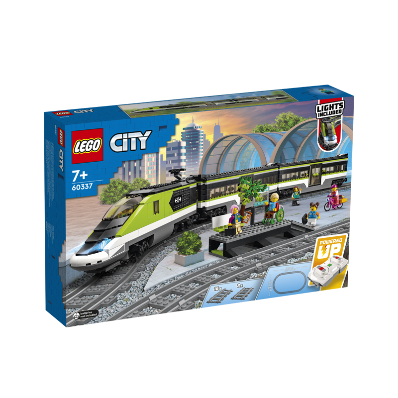 LEGO乐高城市系列60337特快客运列车高铁孩子礼物拼插积木玩具