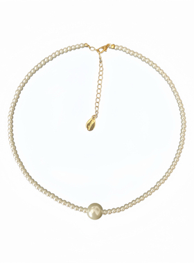 经典留白｜强光正圆珍珠手链项链